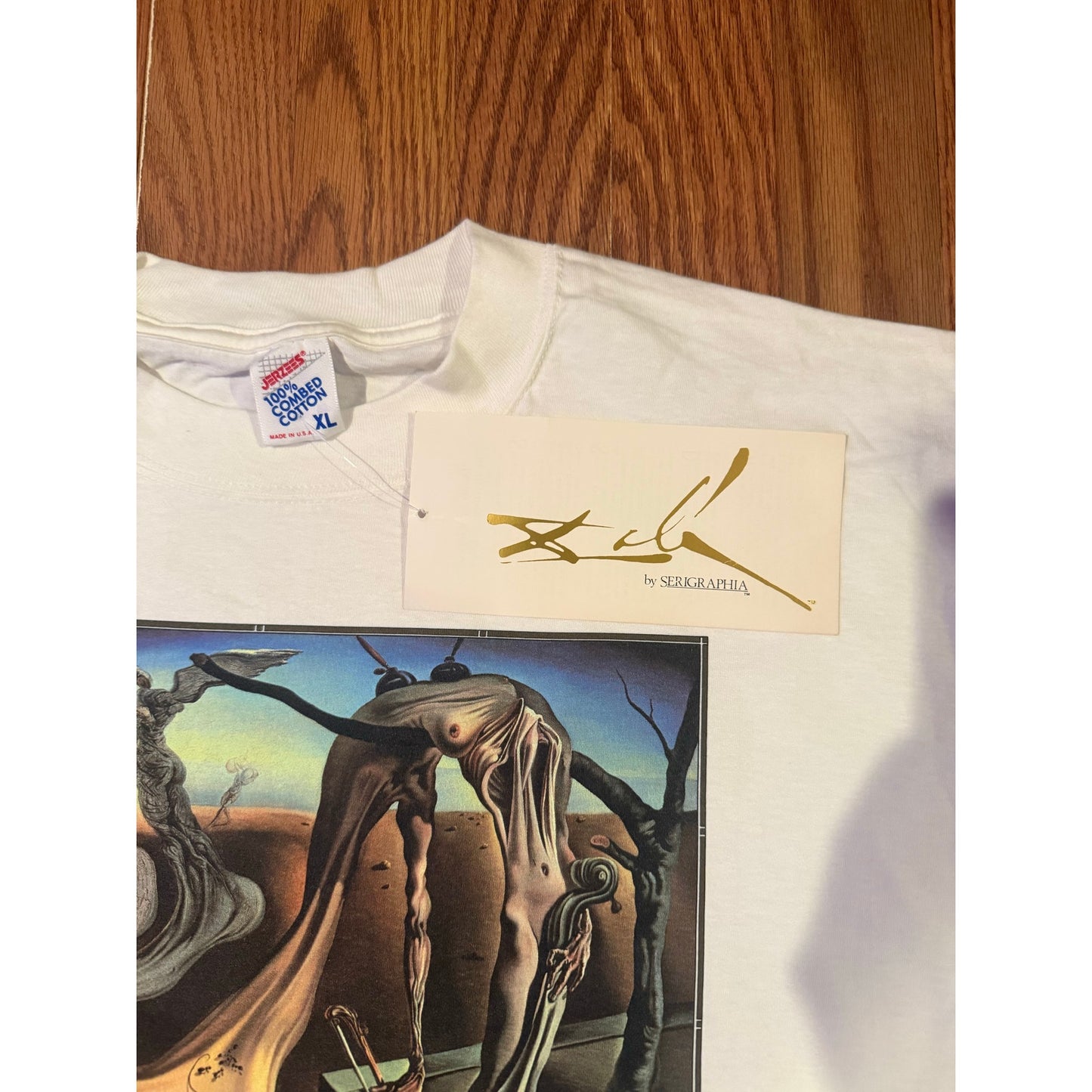 Vintage 90s Salvador Dalí Art T-Shirt | Serigraphia Museum Tee | XL | Made in USA