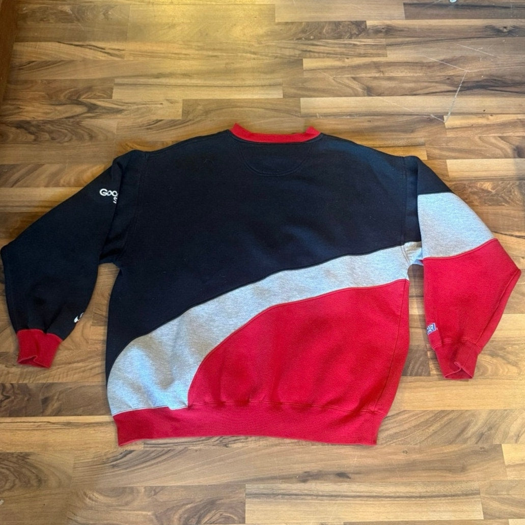 Color-blocked Dale Earnhardt Sweatshirt Size XL