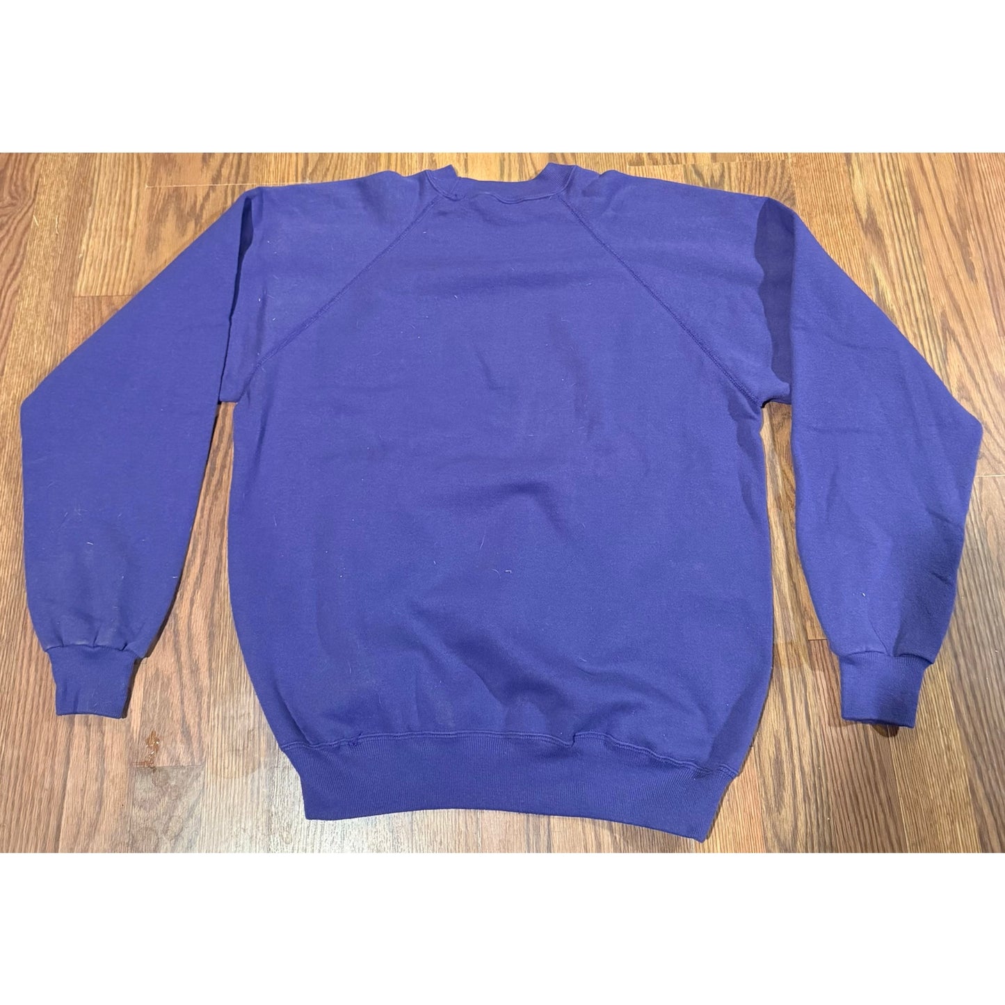 90s Purple Reiki Kanji Japanese Crew Size XL