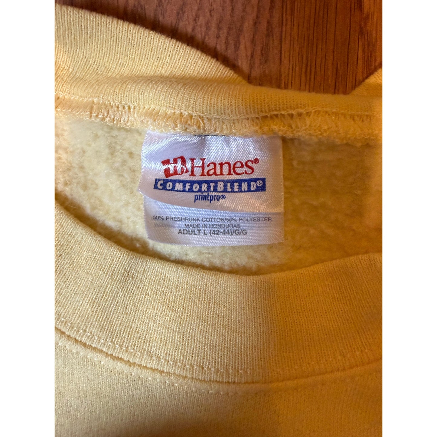 Aguilar, Colorado Yellow Hanes Crew Size Large