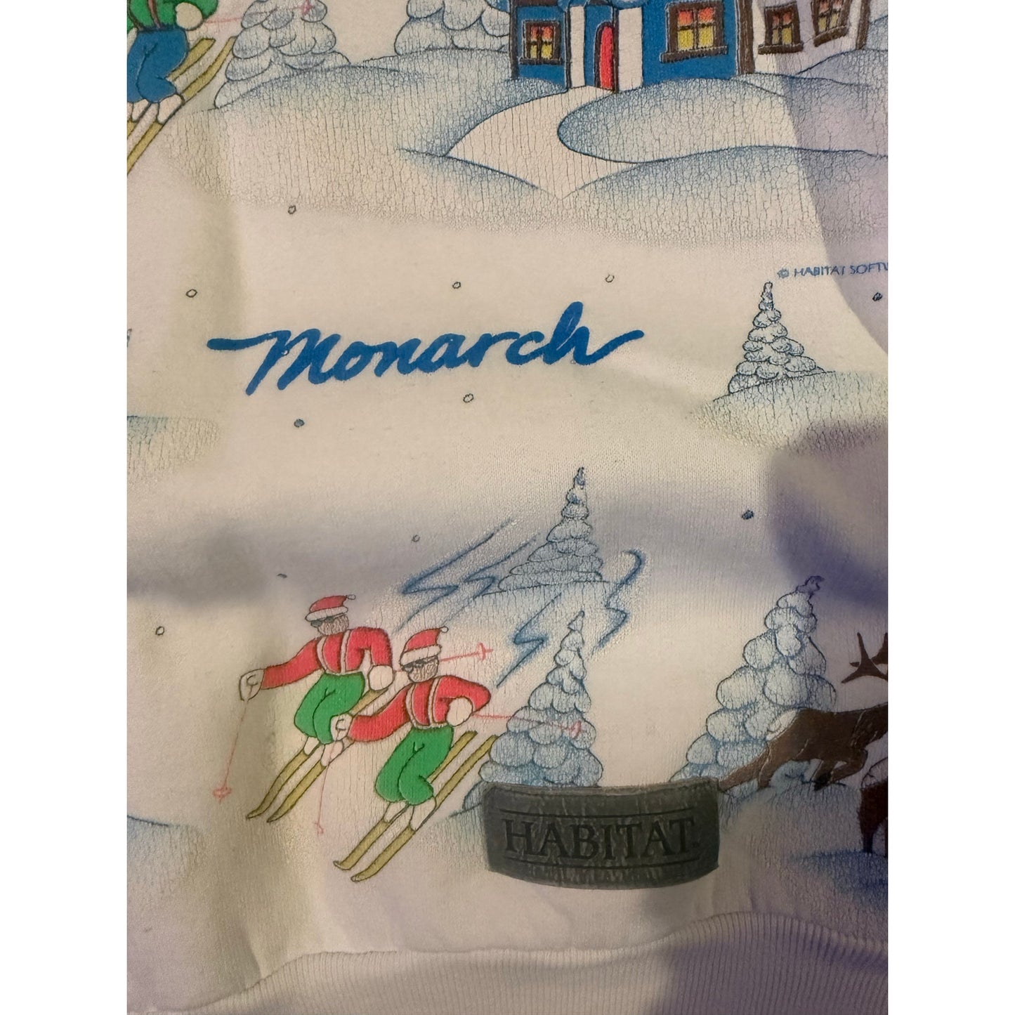 True vintage monarch Habitat Skiing AOP sweater