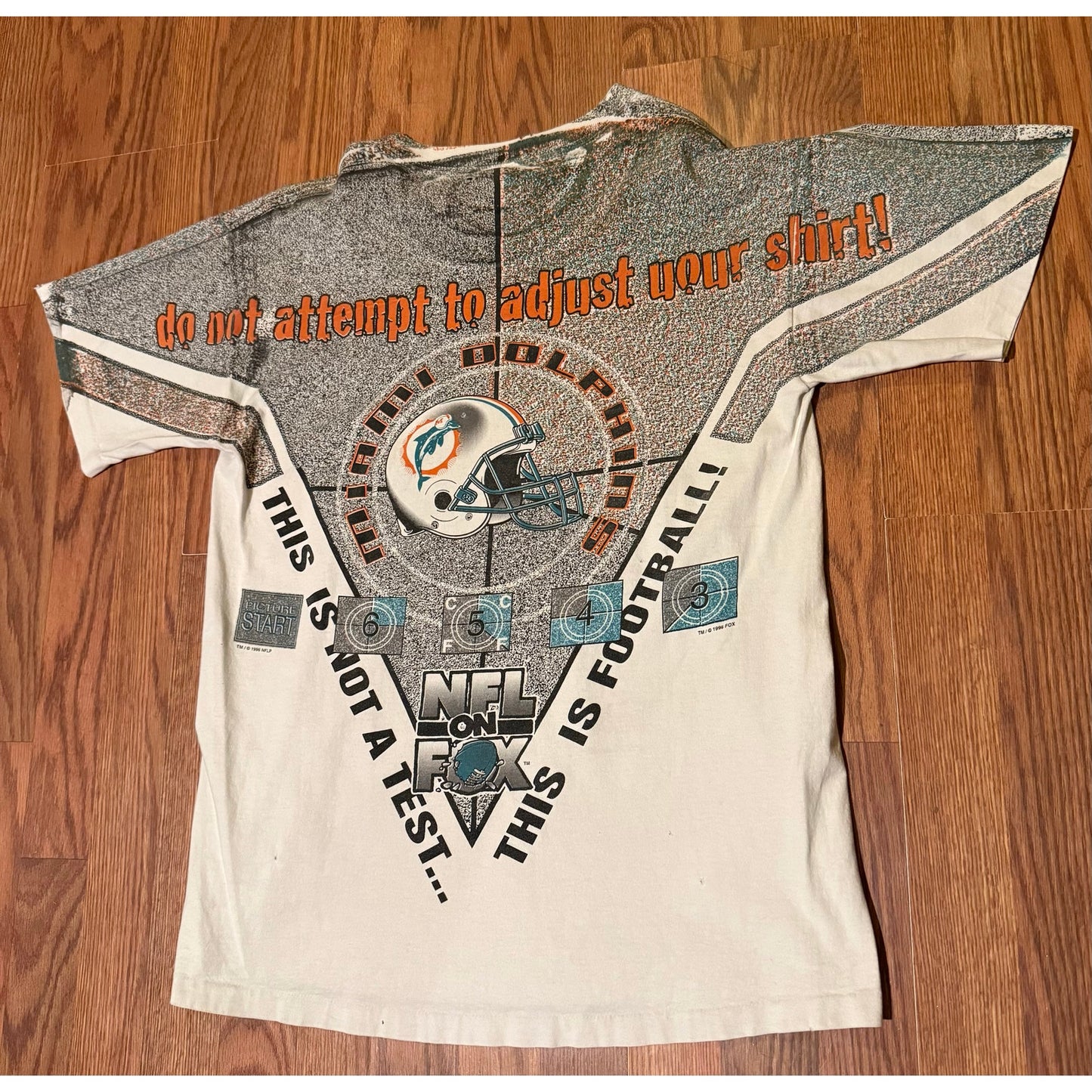 Vintage Miami Dolphins AOP 1996 NFL Size Large