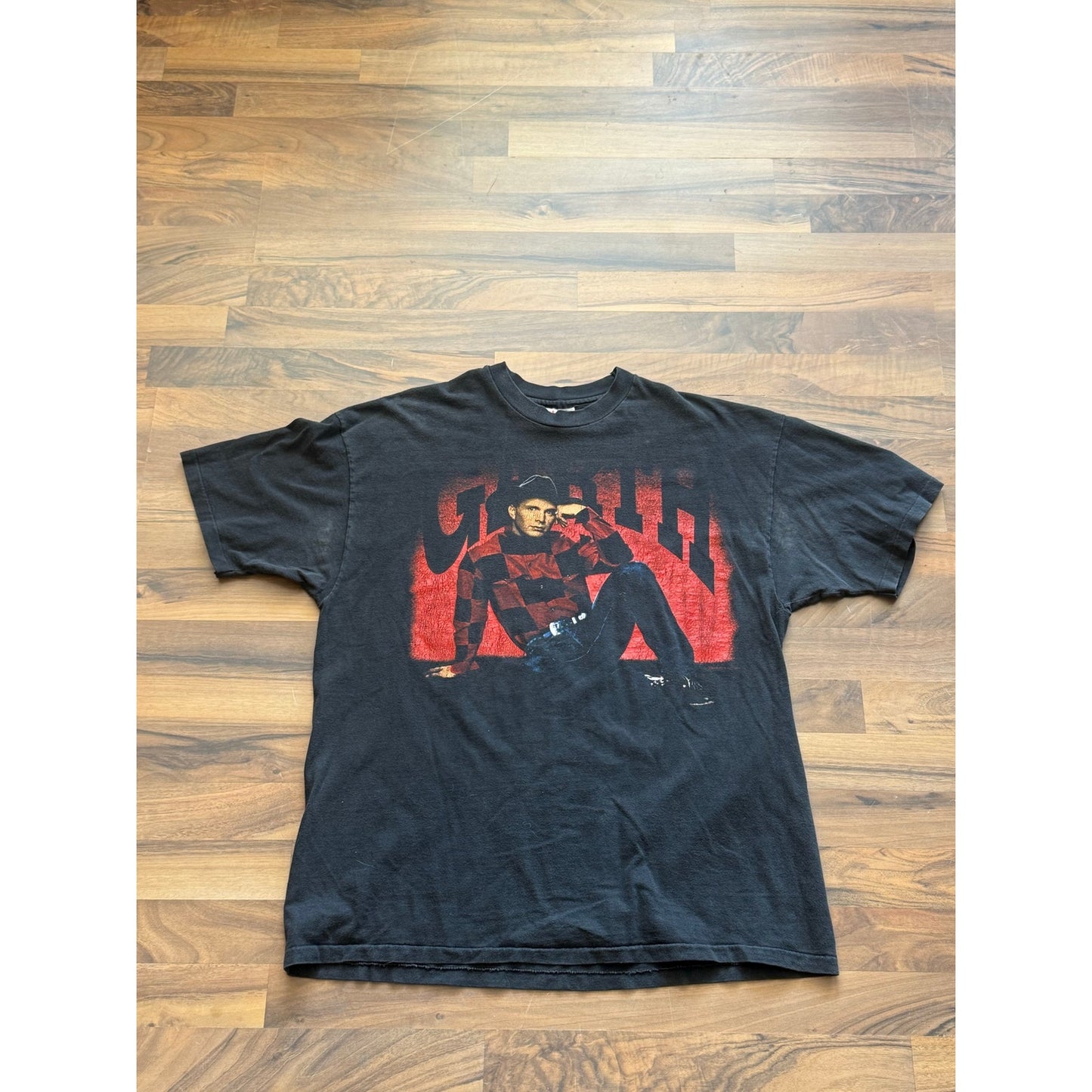 Garth Brooks Red Black 90s Size XL