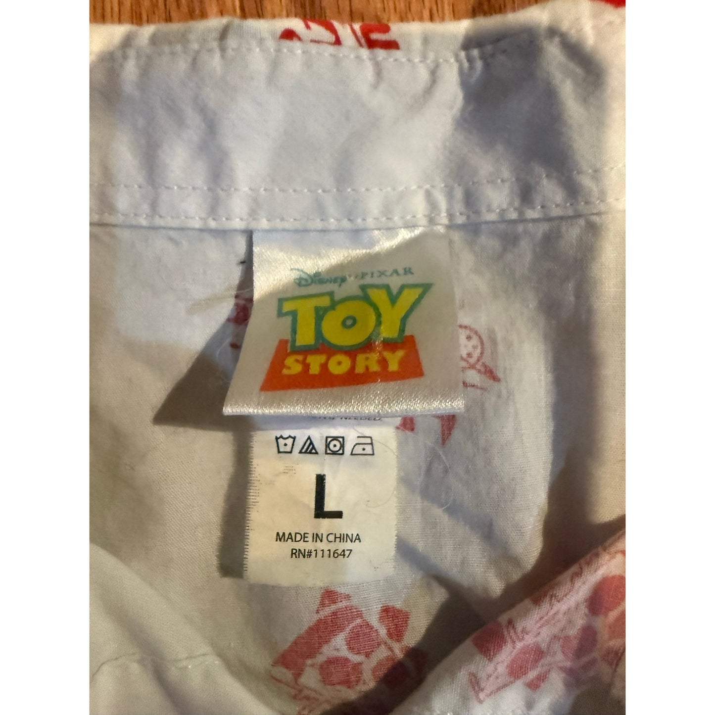 Toy Story Planet Express Button Down Size Large