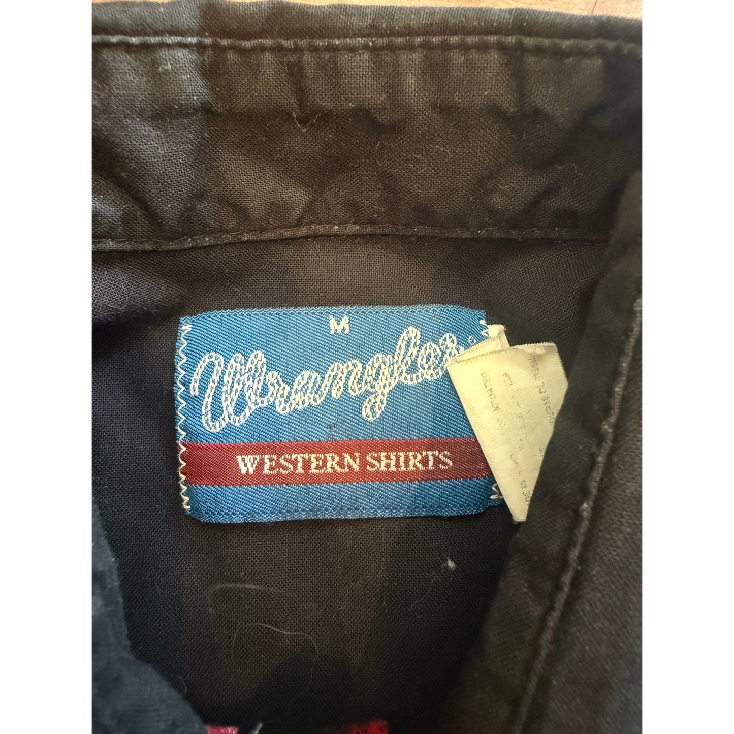 Wrangler Western Shirts Tri-Color Pearl Snap Size Medium