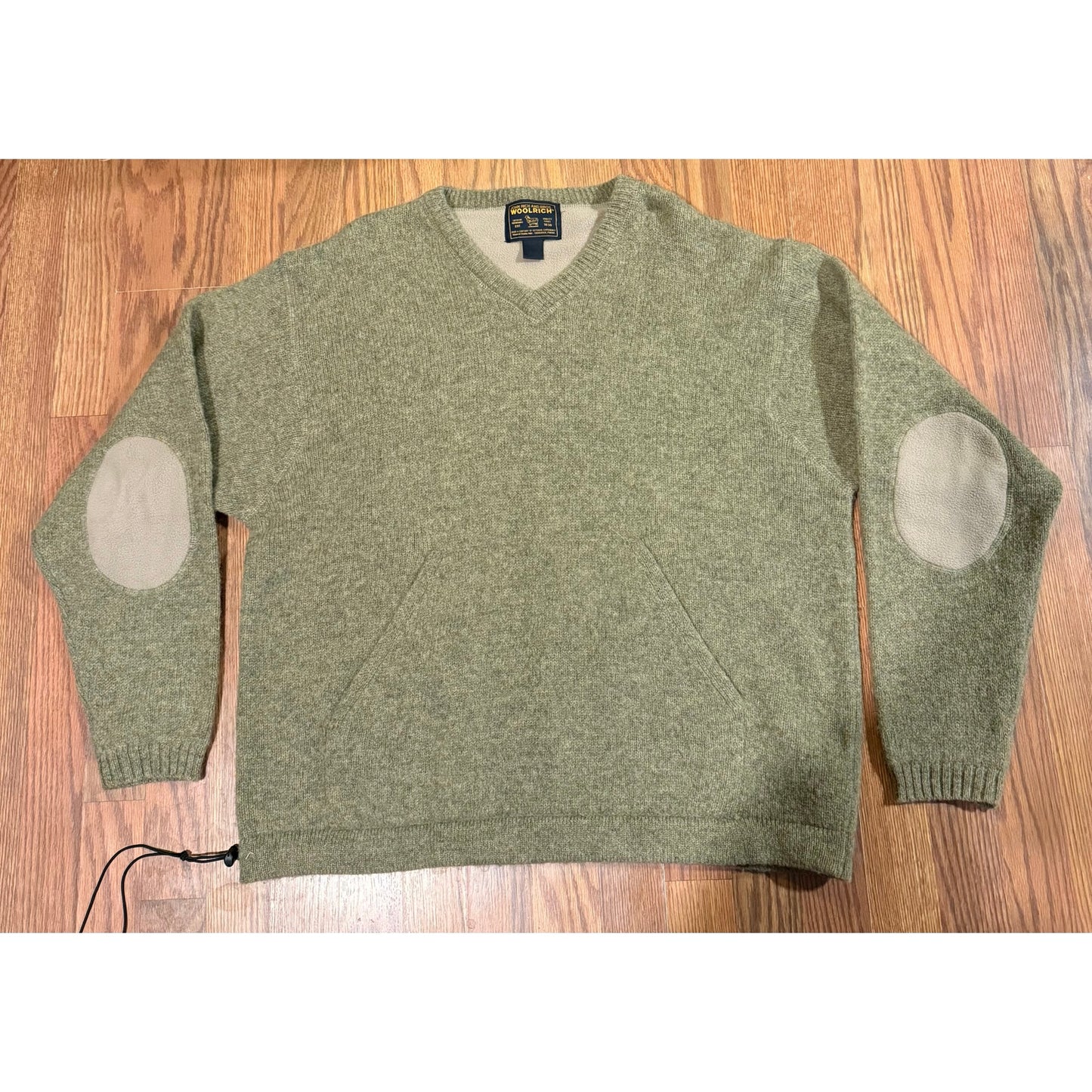 90's Woolrich 100% Shetland Wool V Neck Sweater Size XL