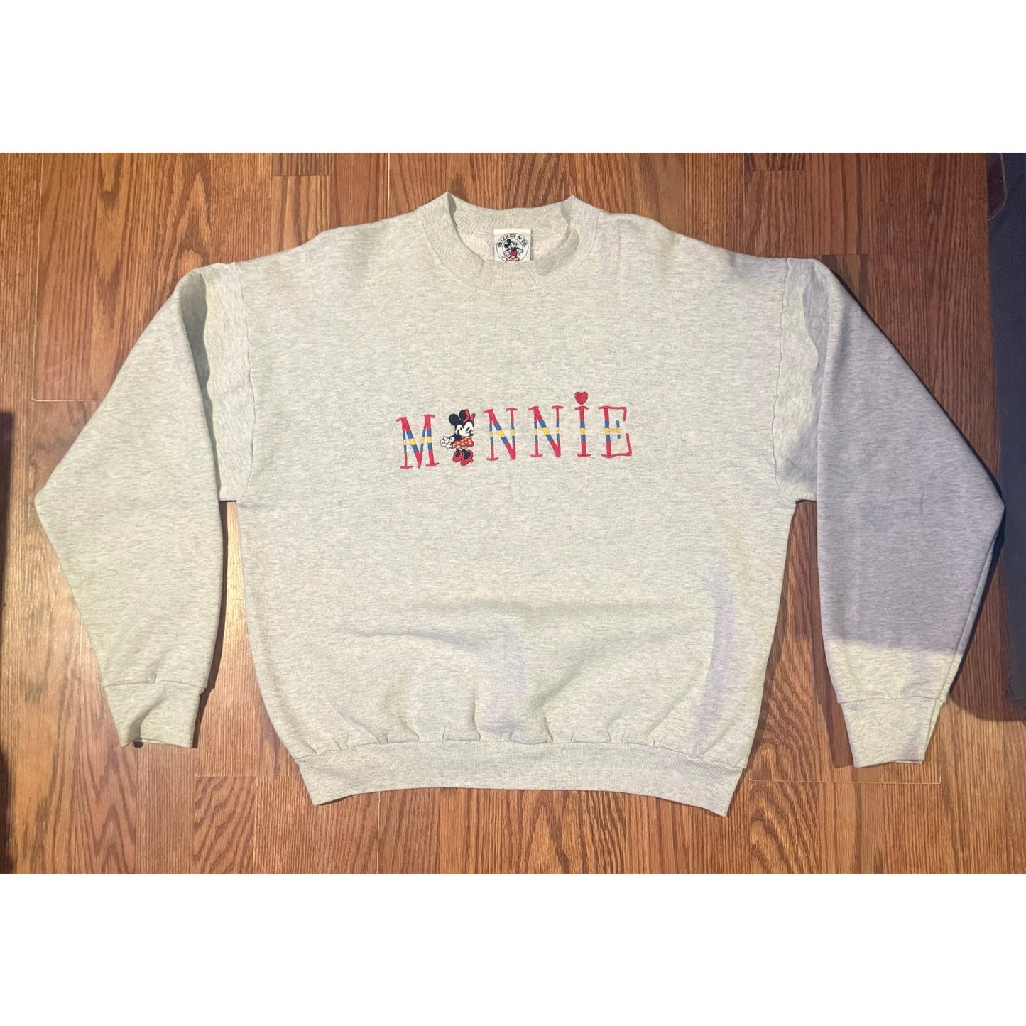 Vintage Minnie Mouse Embroidered Sweatshirt Mickey & Co, XL