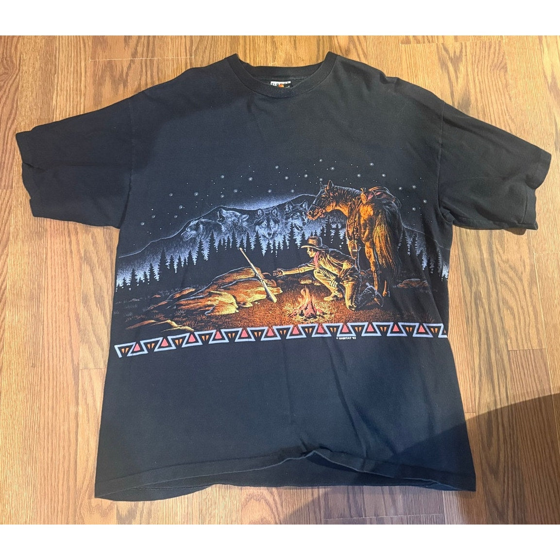 1994 Habitat Cowboy Wyoming Wraparound Size XL