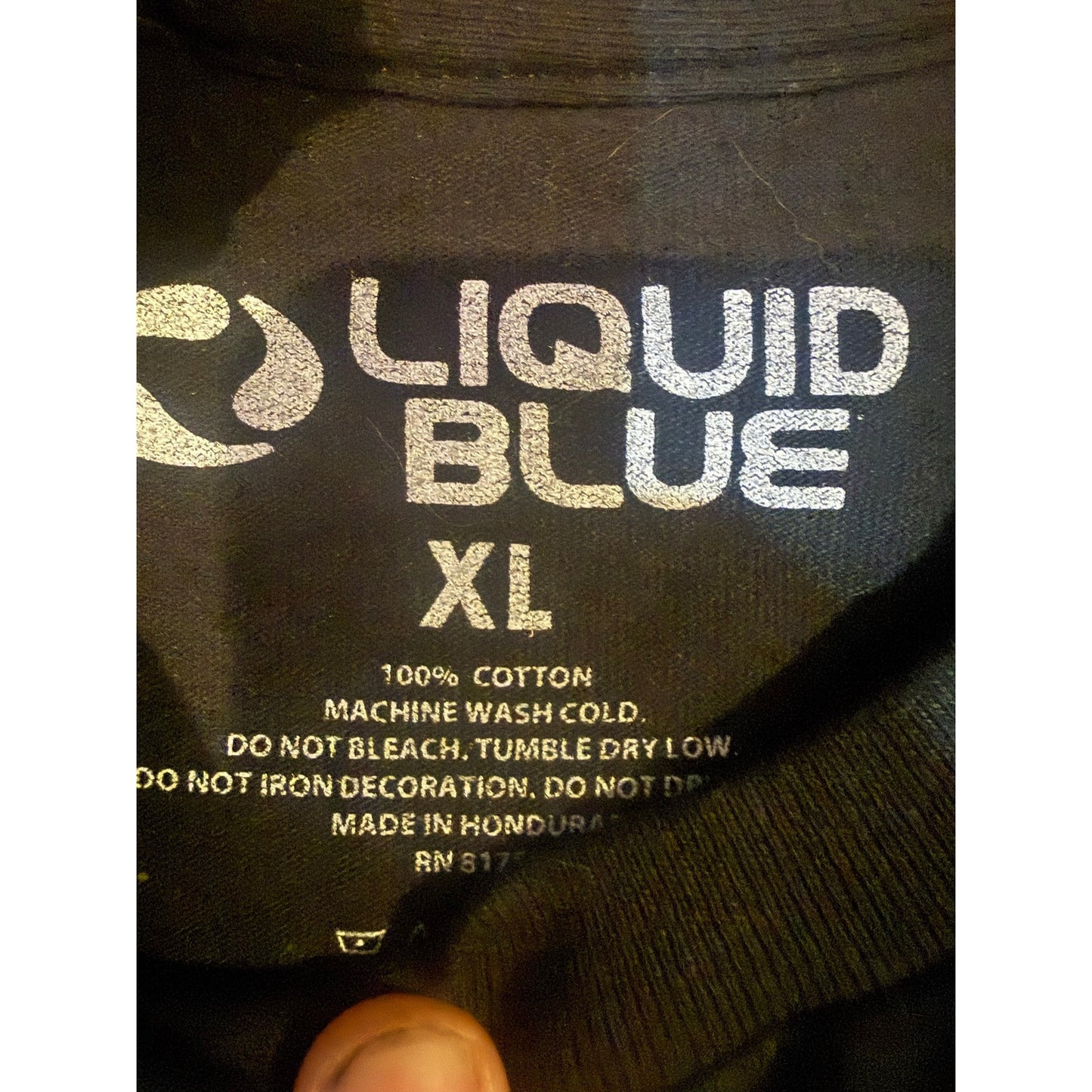Multi Color Melting Skulls Liquid Blue Size XL
