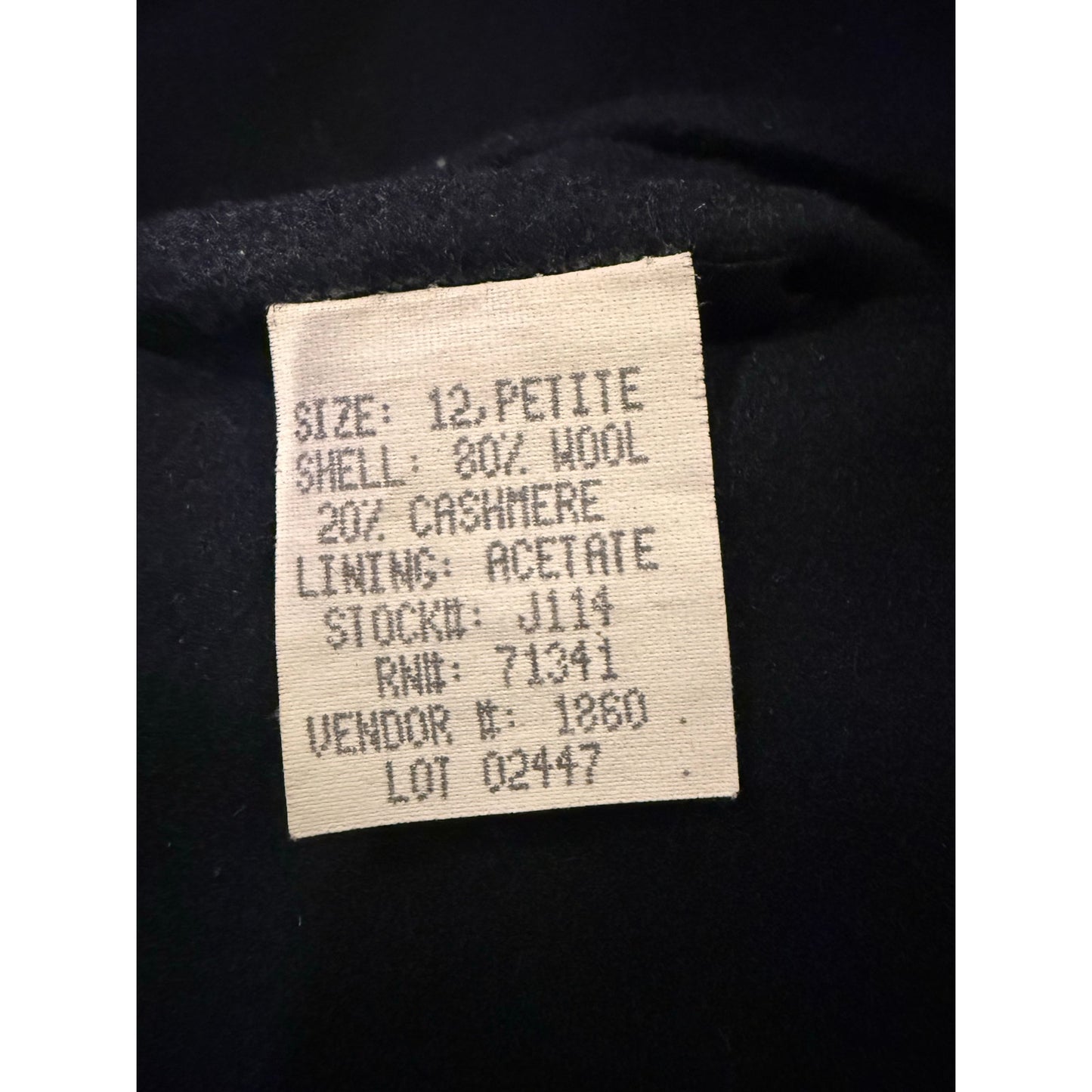 Vintage L.L. Bean Black Wool Blazer – Petite 12P
