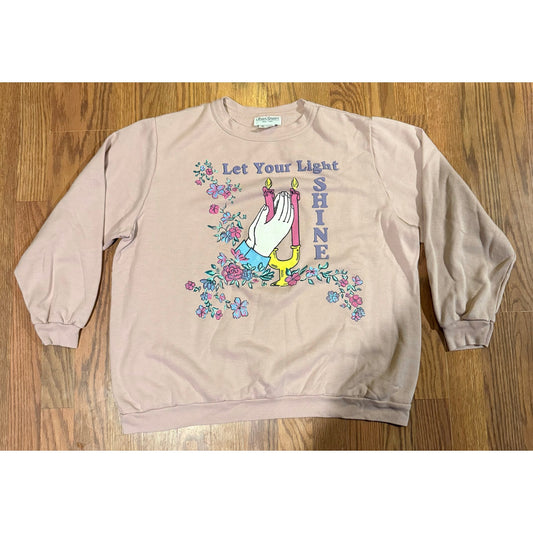 80s Let Your Light Shine Crewneck Size XL