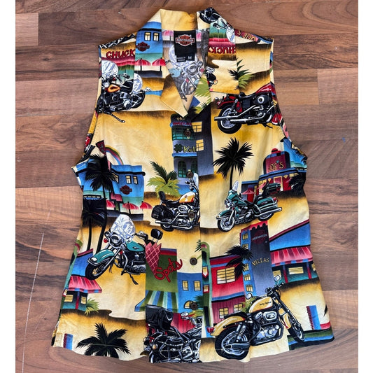 Harley Sleeveless Tropical Size Md