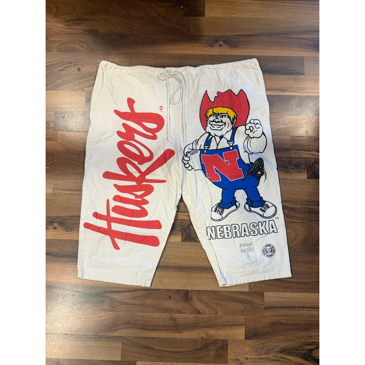 1980s Nebraska Cornhusker sweet sacks shorts one size