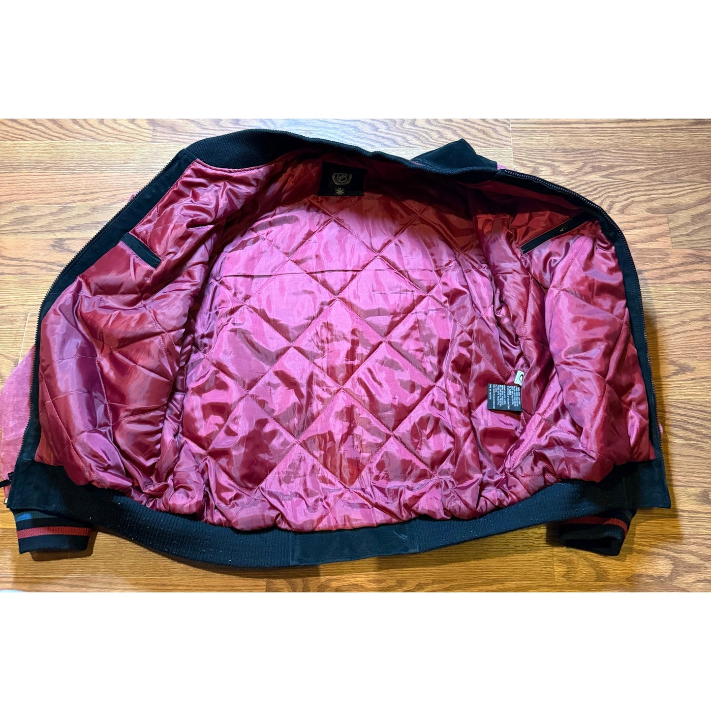 NHL Colorado Avalanche Suede Leather Jacket Size L