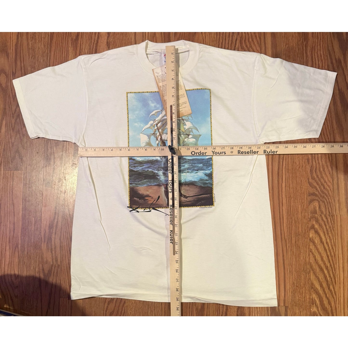 Vintage 1990s Salvador Dalí Serigraphia Museum Art T-Shirt w/ Hangtag