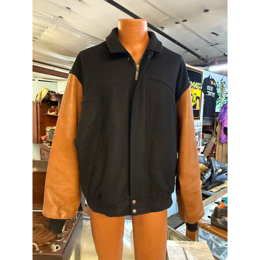 True Vintage Pendleton Wool and Leather Varsity Jacket