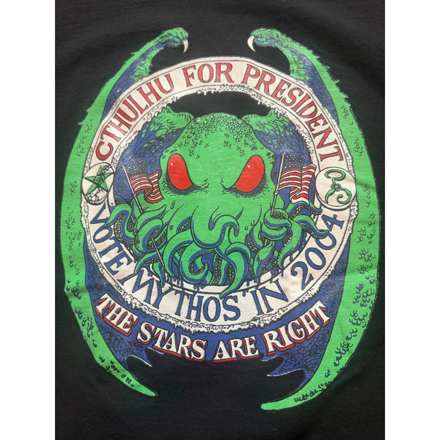 2004 Cthulhu For President Vote Mythos Size Large