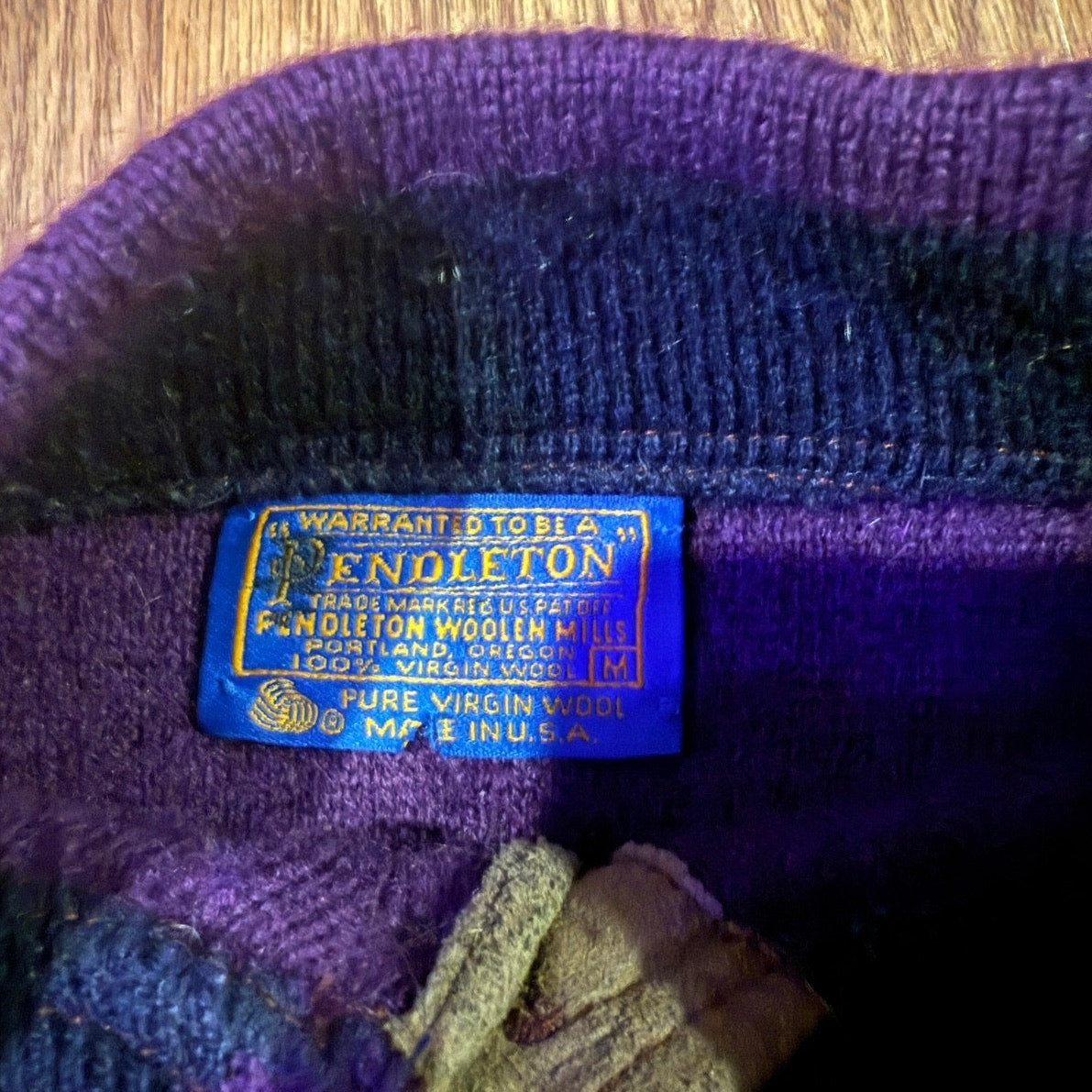 True Vintage Pendleton Purple Wool Sweater