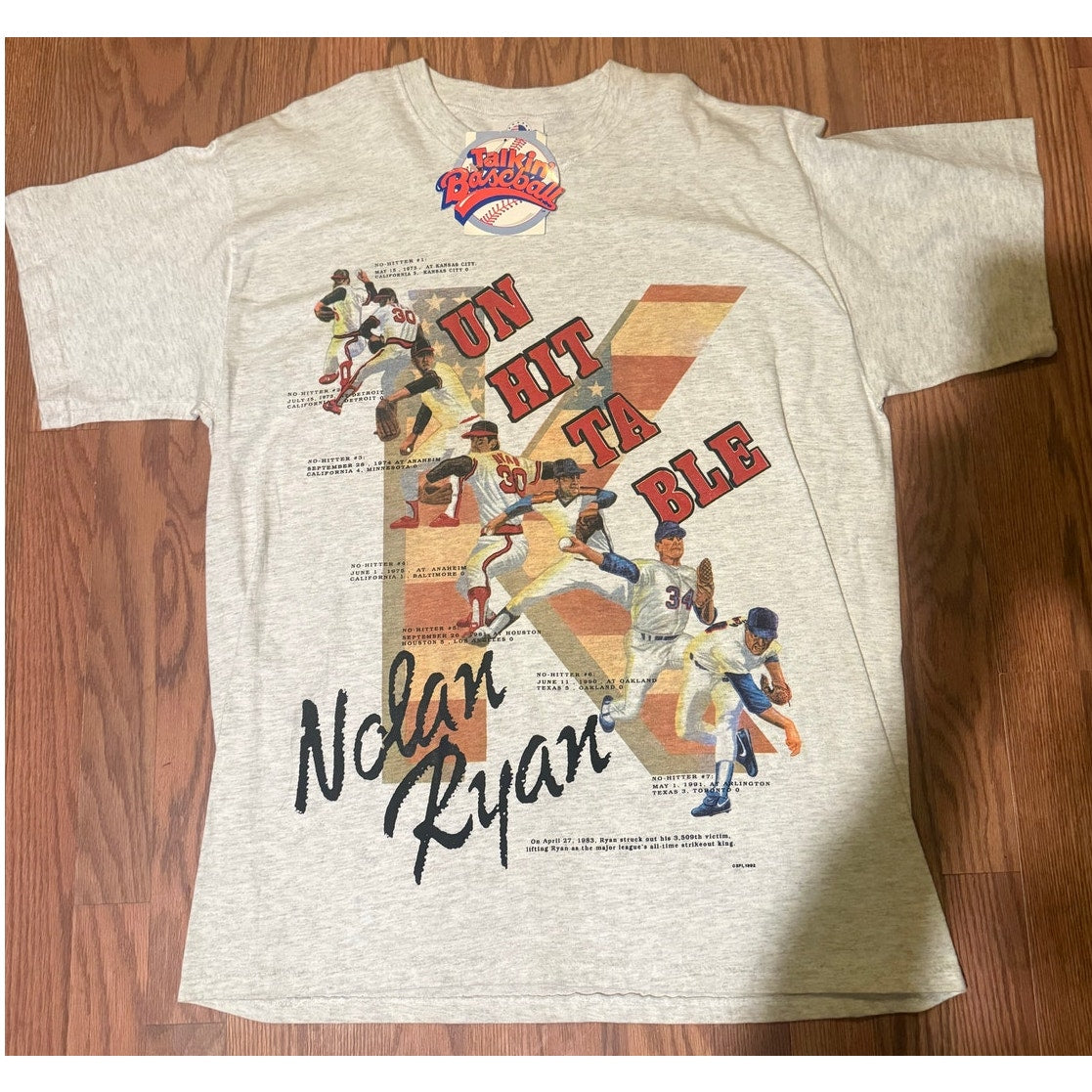 Vintage Talkin Baseball Nolan Ryan NWT Size XL
