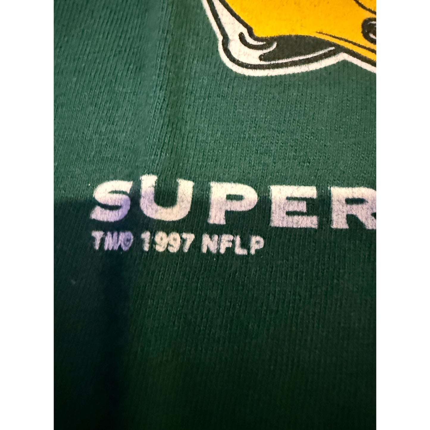 1997 Greenbay Packers Super Bowl Single Stitch Size Large