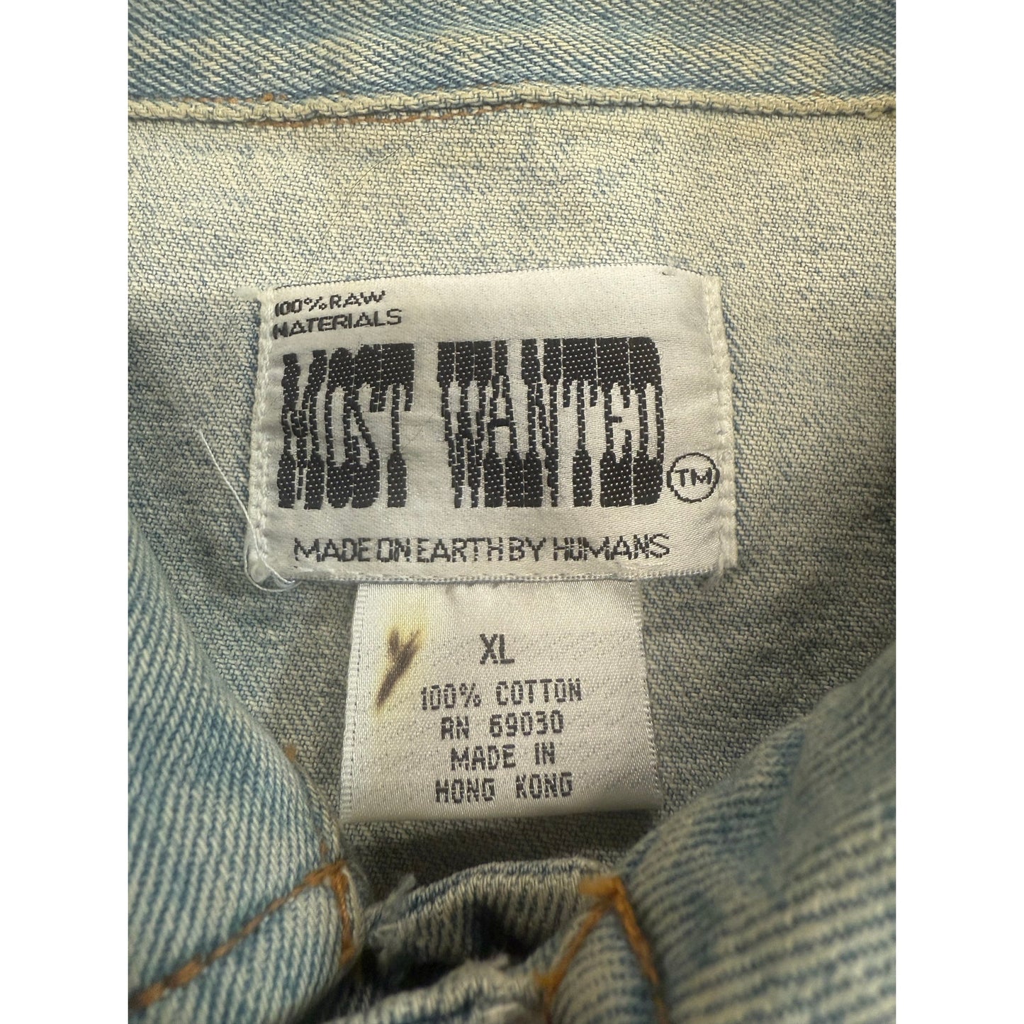 15th Ann. of wheel of fortune denim jacket