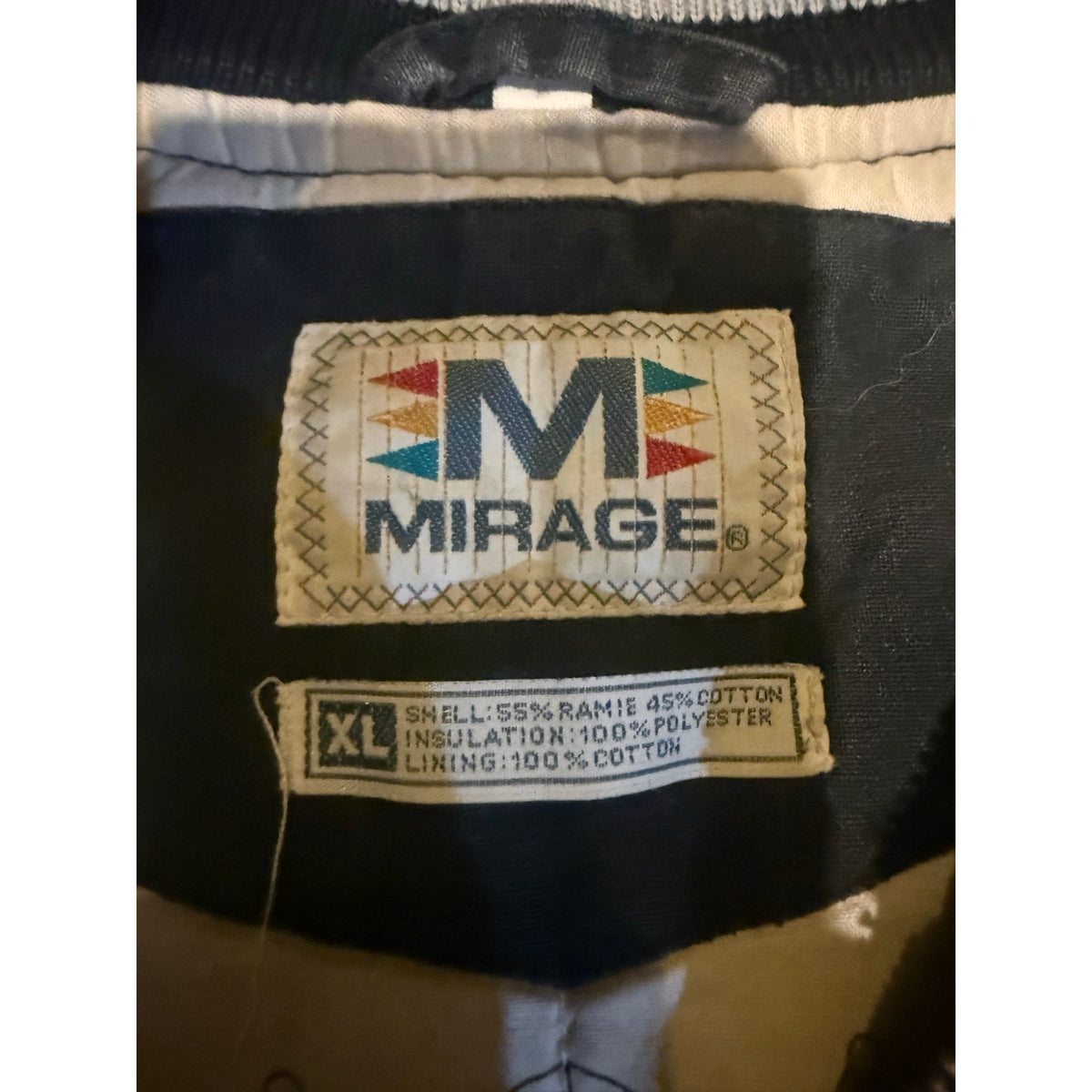 Mirage Oakland Raiders Throwback Vintage Jacket Size XL
