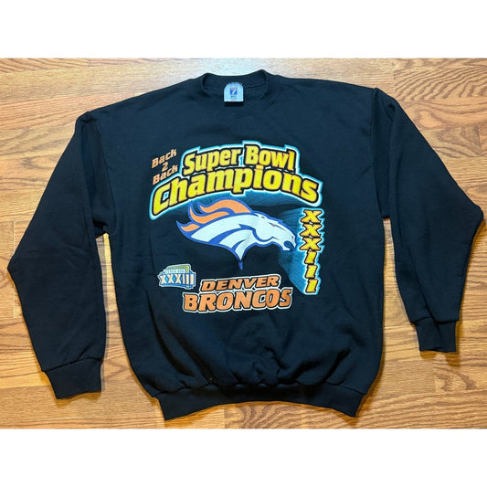 Denver Broncos Back 2 Back Superbowl Size Large