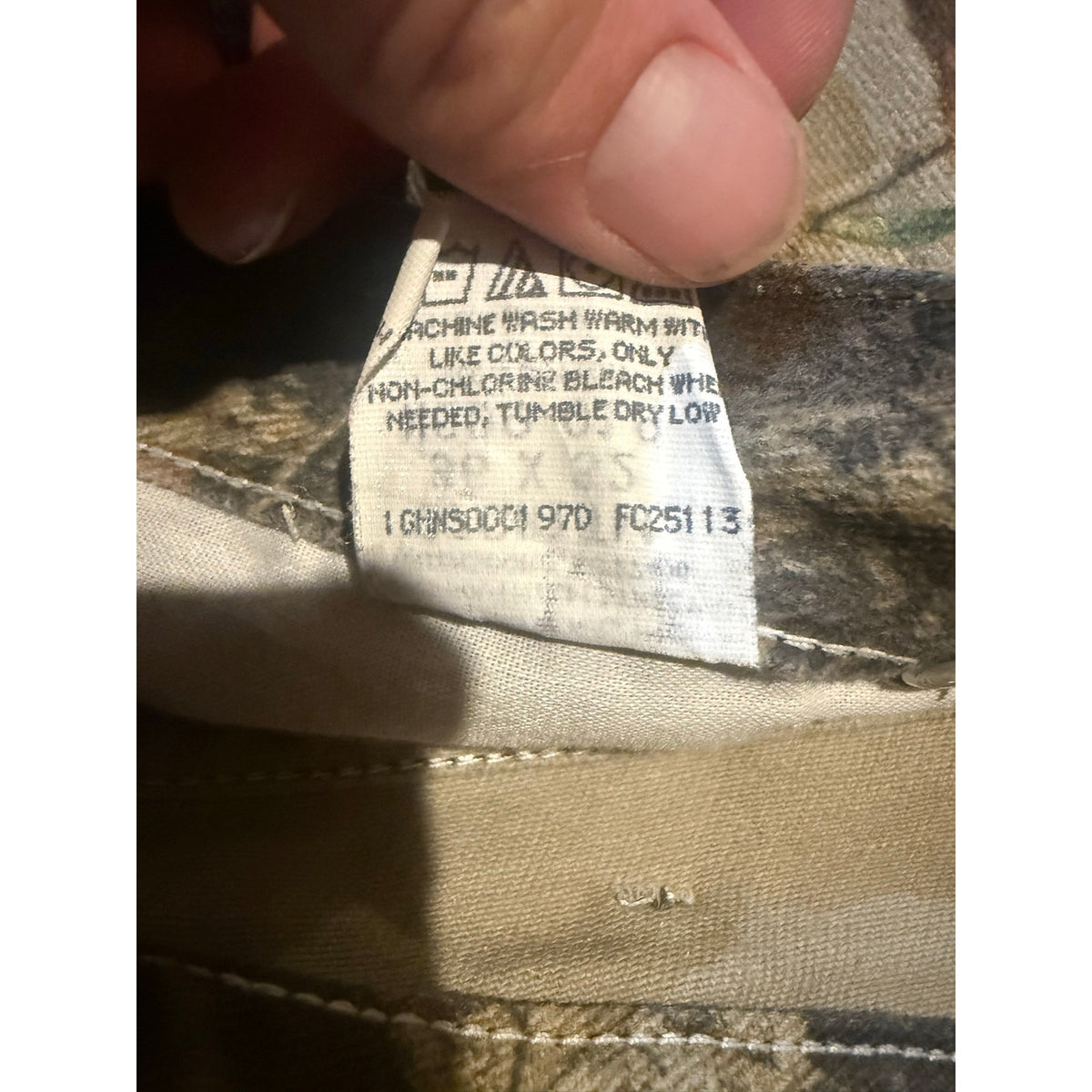 90s Wrangler Double knee Advantage Timber Camo Size 36x32